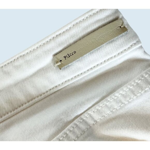 ANTHROPOLOGIE / PILCRO High Rise Embroidered Flare White Size  30 - Picture 7 of 8